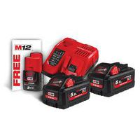 Pack batterie NRJ 18V 5.5Ah Red Li-ion M18