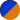 Bleu/orange