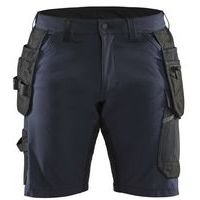 Short artisan à stretch 4D marine - Blåkläder