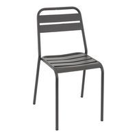 Chaise Exterieure Empilable -en Acier - Bastille