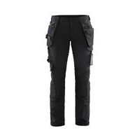 Pantalon artisan stretch 4D femme noir/gris foncé - Blåkläder