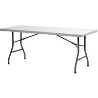 TABLE INTERIEURE PLIANTE ENCASTRABLE - EN METAL/PE - 182X75 - XL180