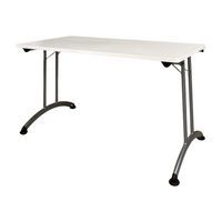 Table pliante reconditionnée - Plateau blanc