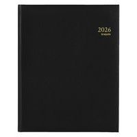 Agenda semainier Concorde noir - 21 x 27 cm - Année 2026