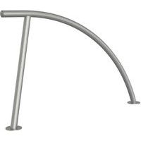 Arceau en acier inox vélos à cheviller avec platine avec cercle-Schake