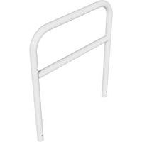 Arceau avec barre transversale à bétonner - Blanc - Schake