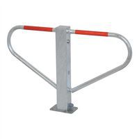 Barrière rabattable cylindre rond à cheviller réfléchissant - Schake