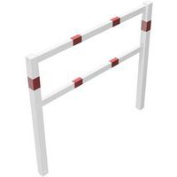 Barrière pour chemins piétons stationnaire - Blanc/rouge - Schake