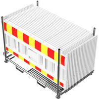 Barrière Euro 2 type Nox light adapteurs prémonté-Film classe 1-Schake