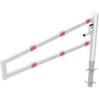 Barrière-porte pivotante à bétonner avec serrure triangulaire - Schake