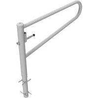 Barrière-porte arrondi pivotante à bétonner pour cadenas - Schake