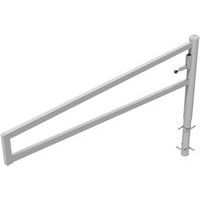 Barrière-porte carré pivotante à bétonner pour cadenas - Schake