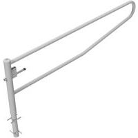 Barrière-porte arrondi pivotante à bétonner serrure profilée-Schake