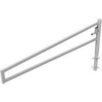 Barrière galvanisé pivotante à bétonner serrure triangulaire-Schake
