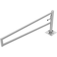 Barrière-porte pivotante galvanisée à cheviller pour cadenas - Schake