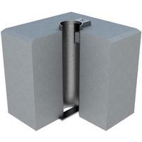 Bloc de béton avec manchon de sol à dispositif de fixation - Schake