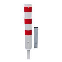 Borne d arrêt amovible avec blocage triangulaire-Blanc/Rouge-Schake