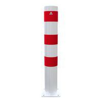 Borne d arrêt fixe à cheviller avec capuchon soudé-Rouge/Blanc-Schake