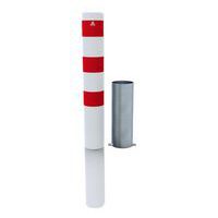 Borne tube amovible sans verrou galvanisé à chaud-Blanc/Rouge-Schake