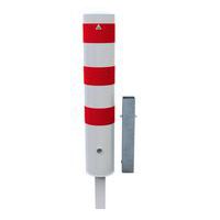 Borne en tube acier amovible blocage triangulaire-Blanc/Rouge-Schake