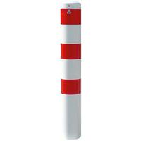 Borne en tube acier amovible sans verrou avec bande rouge - Schake