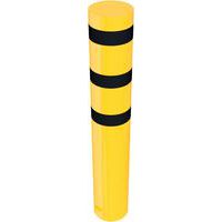 Borne en tube acier avec capuchon d’acier soudé-Jaune/Noir-Schake