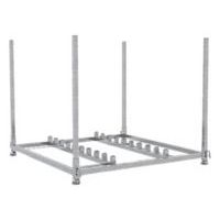 Palette empilable en tube carré pour barrières de police type U-Schake