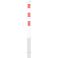 Poteau amovible serrure profilée réfléchissant - 2 anneaux - Schake