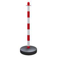 Poteau support chaîne matière plastique avec pied emplissable - Schake