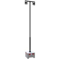 Kit de mât de lampe en acier - Noir - Schake