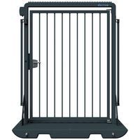 Porte mobile chantier noir poignée sans contrôle d'accès V-Door-Schake