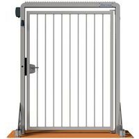 Porte mobile sans raccordement poignée V-Door-Steelplate-Schake