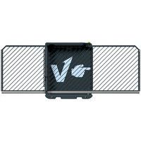 Porte mobile noir mat barrière lumineuse V-Gate Simple-Schake