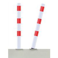 Poteau stationnaire inclinable bandes réfléchissantes 2 anneaux-Schake