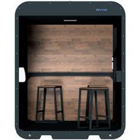 Porte mobile noir mat V-Lounge - Schake