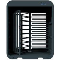 Tourniquet mobile noir mat contrôle d'accès V-Turnstile-Guard-Schake