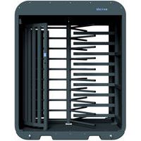 Tourniquet mobile noir mat sans contrôle V-Turnstile-Guard-Schake