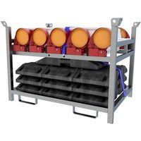Kit de balises Bast sur palette de stockage-Film RA2/B-Hachuré-Schake