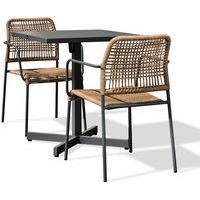 Ensemble repas de jardin en acier Louise - City Garden