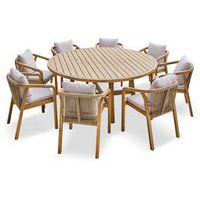 Ensemble repas de jardin en bois d'acacia Serena - DCB Garden