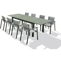 Ensemble repas de jardin en aluminium Miami - DCB Garden
