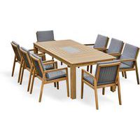 Ensemble repas de jardin en bois d'acacia Sullana - DCB Garden