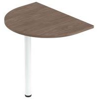 Extension 1/2 ronde 60 x 80 cm pour bureau Isia