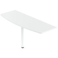 Extension galbée pour 2 bureaux Isia 160 cm