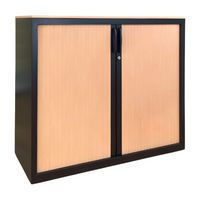 Armoire reconditionnée basse à rideaux - Steelcase