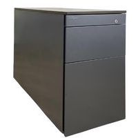 Caisson reconditionné mobile - 3 tiroirs - Gris foncé