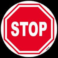 Pictogramme au sol - Stop - 300 mm - Novap