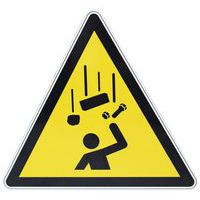 Panneau danger - Chute d'objets - Aluminium