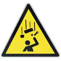 Panneau danger rond - Chute d'objets - Aluminium