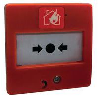 Déclencheur manuel rouge incendie filaire Orexa resistif